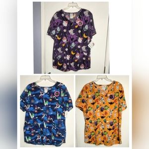 Women's Halloween Scrubs Lot